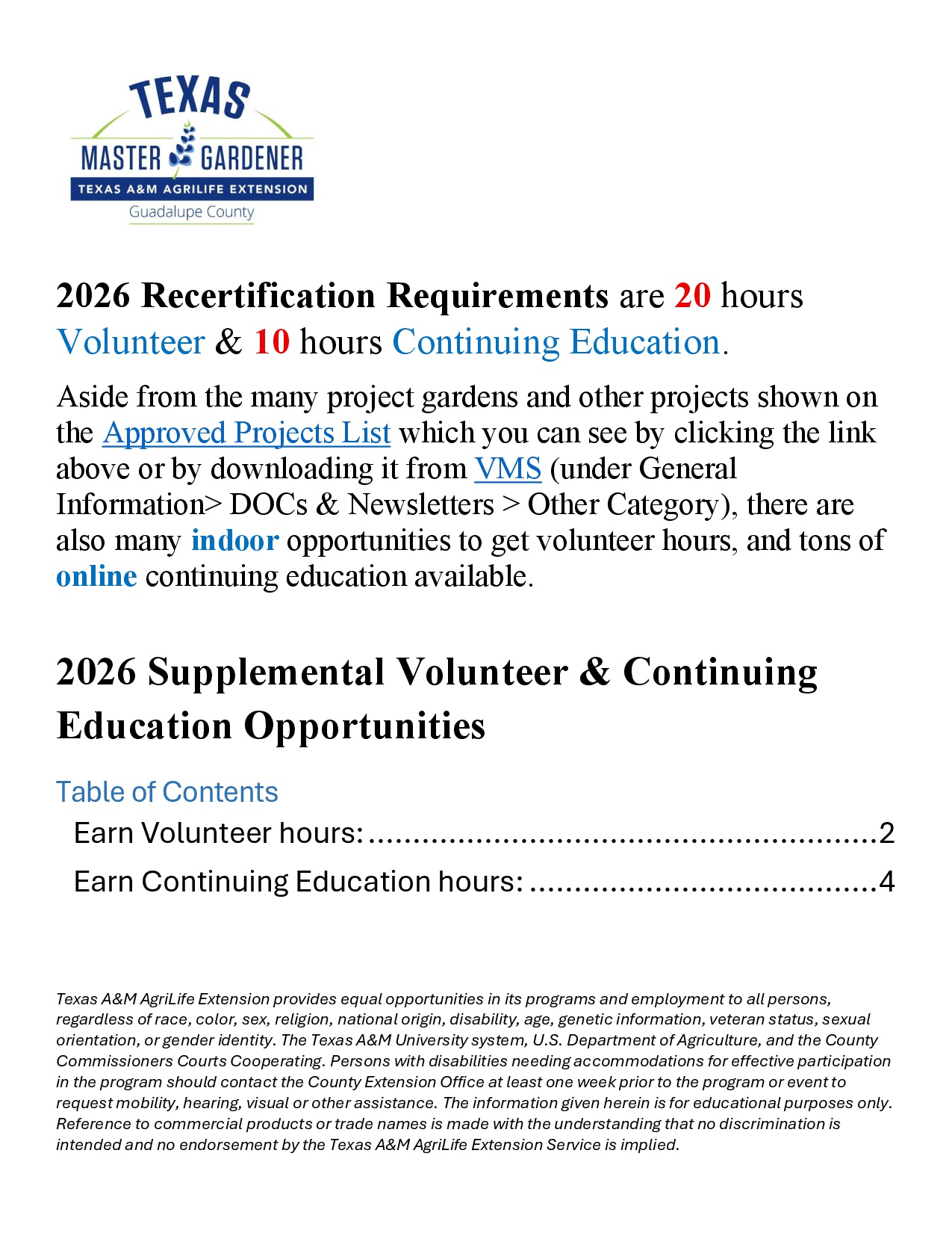 2026 Volunteer & CE Opportunities Linkpage-0001