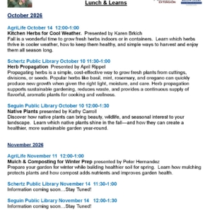 Upcoming GCMG Lunch & Learns October – November 2026