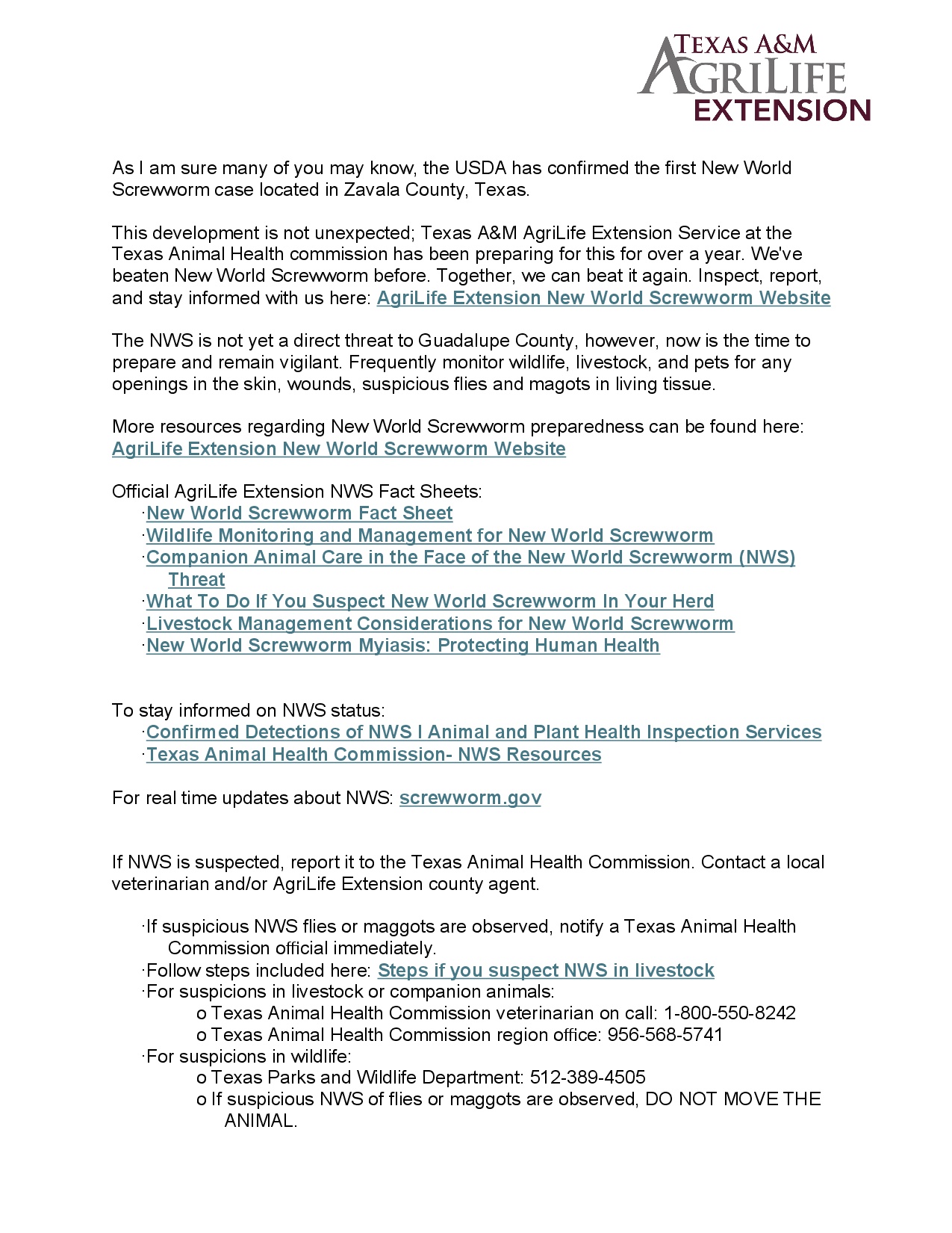 NWS Information